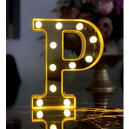 Çılgın Trend Büyük Boy P 3D Işıklı Led Harf Dekoratif Aydınlatma