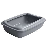 Çınar 50x37x14 cm Gri Kürekli Açık Çerçeveli Kedi Tuvaleti