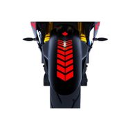 Çınar Extreme 2 Adet 25x8 cm Sport Motosiklet Çamurluk Bayrak Kırmızı Kask Sticker