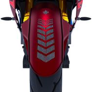 Çınar Extreme 2 Adet Sport Motosiklet Çamurluk Siyah Karbon Fiber Dokulu 25x8 cm Kask Sticker