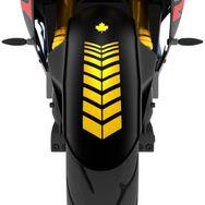 Çınar Extreme 2 Adet Sport Motosiklet Çamurluk Yaldızlı Gold 25x8 cm Kask Sticker