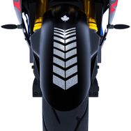 Çınar Extreme 2 Adet Sport Motosiklet Çamurluk Yaldızlı Gümüş Kask Sticker