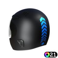Çınar Extreme 2 Adet Sport Tasarımlı Reflektif Floresan Parlak Düz Özel Renkler Kask Araba Ayna Sticker