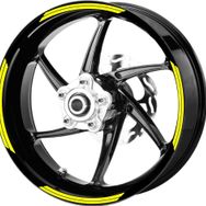 Çınar Extreme Double Stripe Floresan Sarı Jant Şeridi Sticker