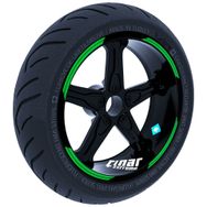 Çınar Extreme Double Stripe Tasarımlı Orman Yeşili Jant Şeridi Sticker
