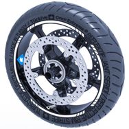 Çınar Extreme Floresan Beyaz 4 Parçalı Kesikli Jant Şeridi Sticker