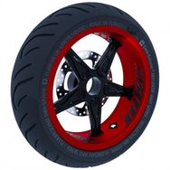 Çınar Extreme Gp Racing Siyah Karbon Fiber Dokulu İç Jant Şeridi Sticker