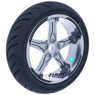 Çınar Extreme Karbon Fiber Dokulu Double Stripe Jant Şeridi Sticker