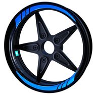 Çınar Extreme Moto GP Azur Mavi İç Jant Şeridi Sticker