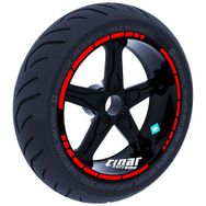 Çınar Extreme Moto GP Stili Bayrak Kırmızı Jant Şeridi Sticker