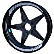 Çınar Extreme Moto GP Yaldızlı Gümüş İç Jant Şeridi Sticker