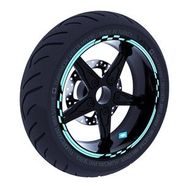 Çınar Extreme Moto GP Yarış Bayraklı Nane Yeşili Jant Şeridi Sticker