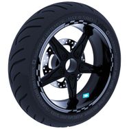 Çınar Extreme Moto GP Yarış Bayraklı Taş Grisi Jant Şeridi Sticker