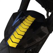 Çınar Extreme Ok Tasarımlı Reflektif Sarı Çamurluk Kask Sticker