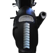 Çınar Extreme Ok Tasarımlı Taş Grisi Çamurluk Kask Sticker