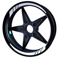 Çınar Extreme Reflektif Beyaz Gri Moto Gp İç Jant Şeridi Sticker