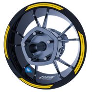 Çınar Extreme Reflektif Koyu Sarı Double Stripe Jant Şeridi Sticker
