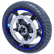 Çınar Extreme Reflektif Mavi 4 Parçalı Kesikli Jant Şeridi Sticker