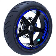 Çınar Extreme Reflektif Mavi Moto GP İç Dış Jant Şeridi Takım Sticker