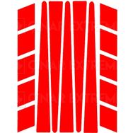 Çınar Extreme Şerit Şeklinde Reflektif Kırmızı Sticker