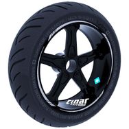 Çınar Extreme Yaldızlı Gümüş 4 Parçalı Keskin Jant Şeridi Sticker