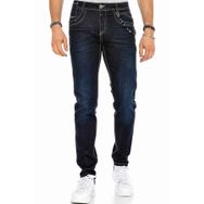 Cipo&Baxx CD395 Lacivert Kontrast Dikişli Erkek Kot Pantolon