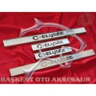 Citroen C Elysee 2012 Üzeri 4 Parça Krom Kapı Eşiği