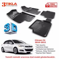 Citroen C4 2010-2015 Seti 3D Havuzlu Paspas