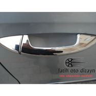 Citroen C4 İçin 2005 2010 4 Kapı Krom Kapı Kolu