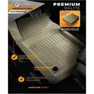 Citroen C5 2001-2007 Pro Bej Havuzlu Oto Paspas Seti