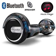 Citymate CS-600 Kasa Siyah Kurukafa Grafity 6.5 Bluetooth Hoparlörlü Elektrikli Kaykay Hoverboard ve Çanta