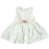 Civil Baby 6-18 Ay Ekru Kız Bebek Elbise