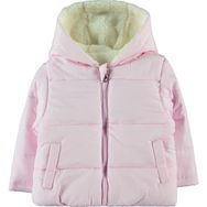 Civil Baby Kız Bebek Şeker Pembesi 6-18 Ay Kapüşonlu Mont