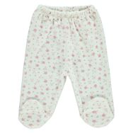 Civil Baby Patikli 1-6 Ay Ekru Kız Bebek Pijama Takımı