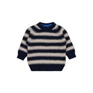 Civil Bebek Elvi Çizgili Lacivert Kazak 12-18 Ay, 12-18 AY, 45L57450225W1, Soft Lacivert, Bebek-Erkekler