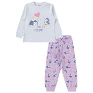 Civil Girls 22K83245124S1-1 Beyaz Kız Çocuk Pijama Takımı