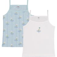 Civil Girls Flower 2-10 Yaş Kız Çocuk 2'li Atlet - Standart 10-11 Yaş - 10 - 11 Yaş