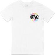 Cix All You Need Love Cep Logo Tasarımlı Beyaz Erkek T-shirt