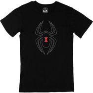 Cix Black Widow Spider Tasarımlı Siyah Erkek T-shirt
