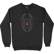 Cix Black Widow Spider Tasarımlı Siyah Kapüşonlu Sweatshirt