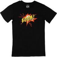 Cix Boom Yazılı Siyah Erkek T-shirt
