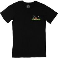 Cix Buda Tapınağı Siyah Cep Logo Tasarımlı T-shirt
