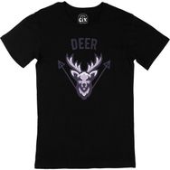 Cix Deer Geyik Kısa Kollu Siyah T-shirt