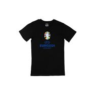 Cix Euro 2024 Almanya Kupalı Baskılı Yuvarlak Yaka Siyah T-shirt