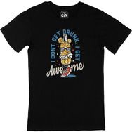Cix I Am Not Drunk Baskılı Siyah Erkek T-shirt