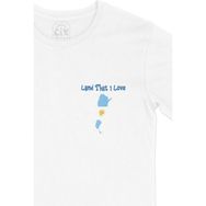 Cix I Love Arjantin Baskılı Beyaz Unisex T-shirt