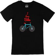Cix I Love Bike Baskılı Siyah Erkek T-shirt