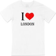 Cix I Love London Baskılı Beyaz Unisex T-shirt