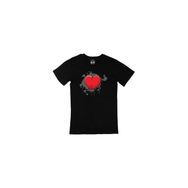Cix Kalp Desenli Siyah T-shirt