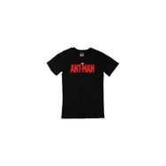 Cix Kırmızı Ant Man Logolu Yuvarlak Yaka Siyah T-shirt